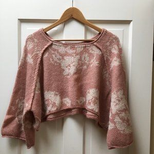 Super Sweet Free People XS Knit Cropped Sweater